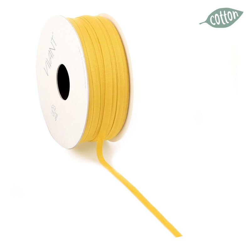 Nastro in Cotone Giallo 4 mm x 50 mt