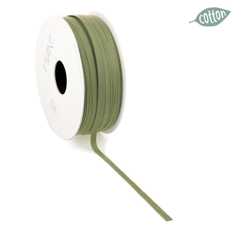 Nastro in Cotone Verde Oliva 4 mm x 50 mt