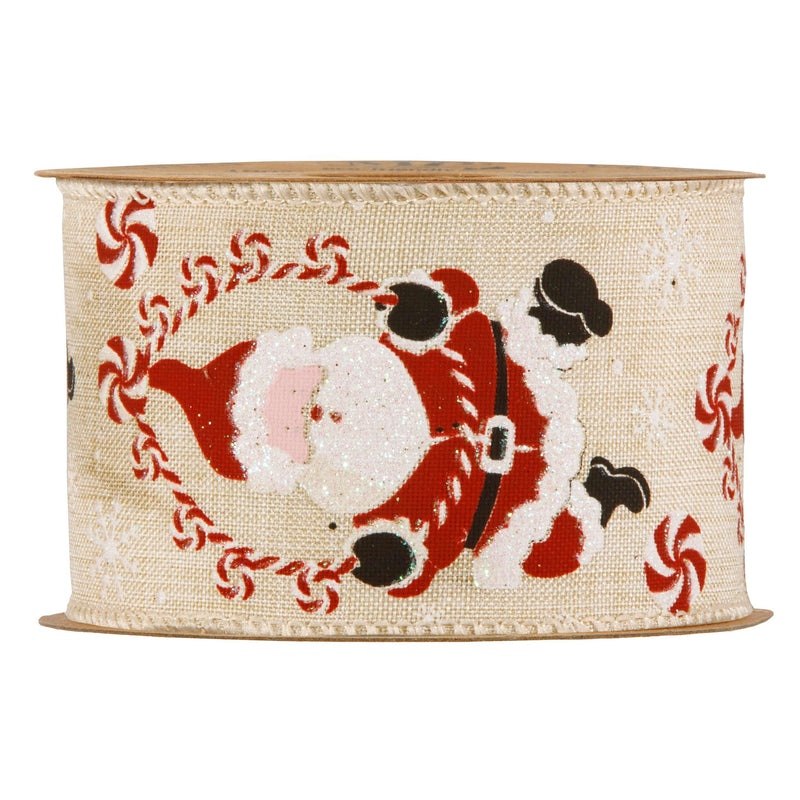 Nastro in Tessuto Santa Claus 63 mm x 10 mt