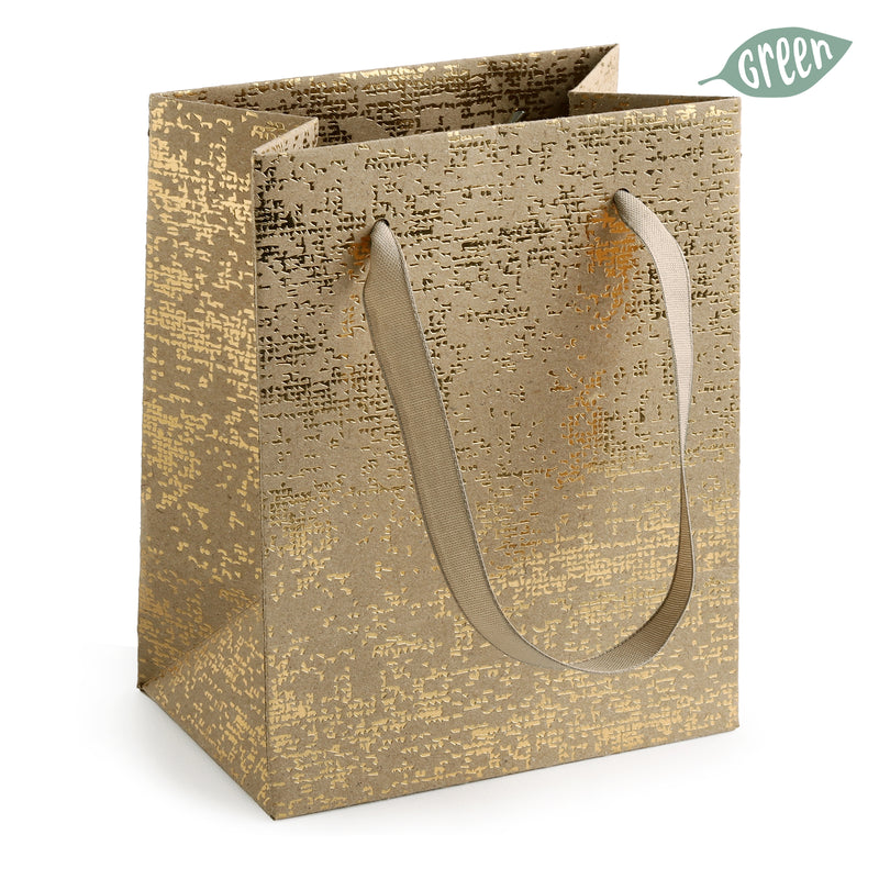 Borsa in Carta Flake Paradiso Oro 15 x 12 x 8 cm