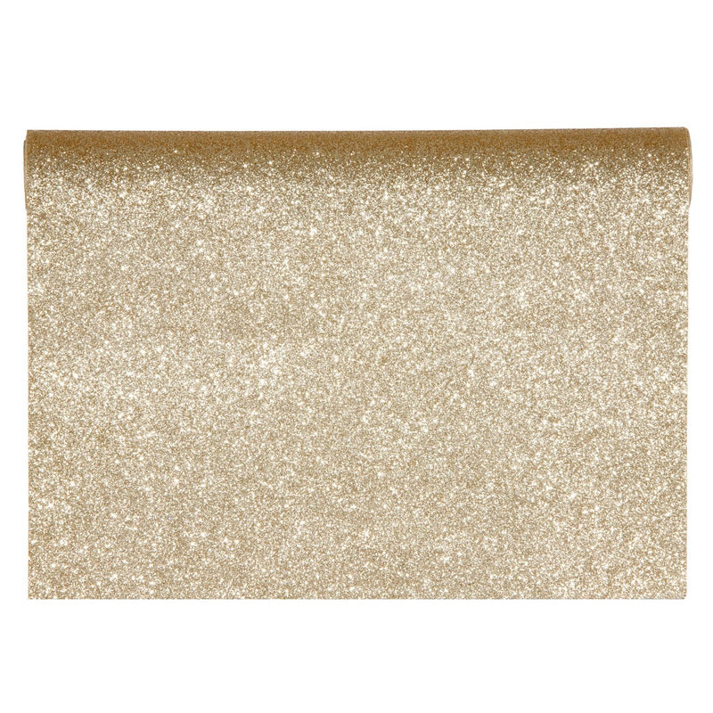 Runner Glitter Desirée Champagne 30 cm x 2,5 mt