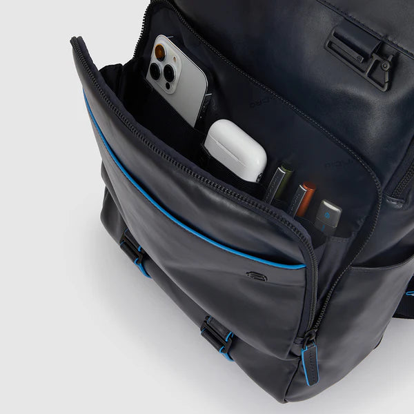 Zaino Fast-Check Piquadro in Pelle Porta PC 15,6&