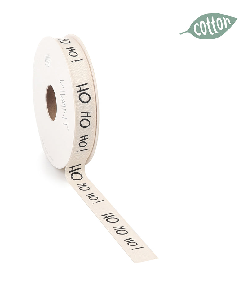 Nastro in Cotone HOHOHO Panna 15 mm x 20 mt