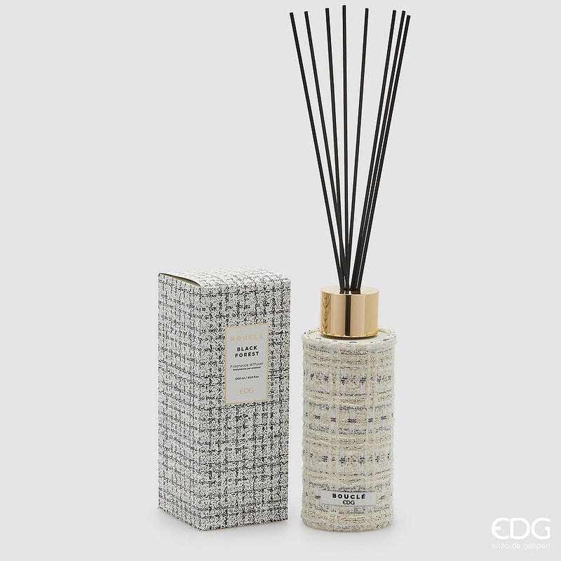 Diffusore con Bastoncini Boucle Legni Neri 1200 ml