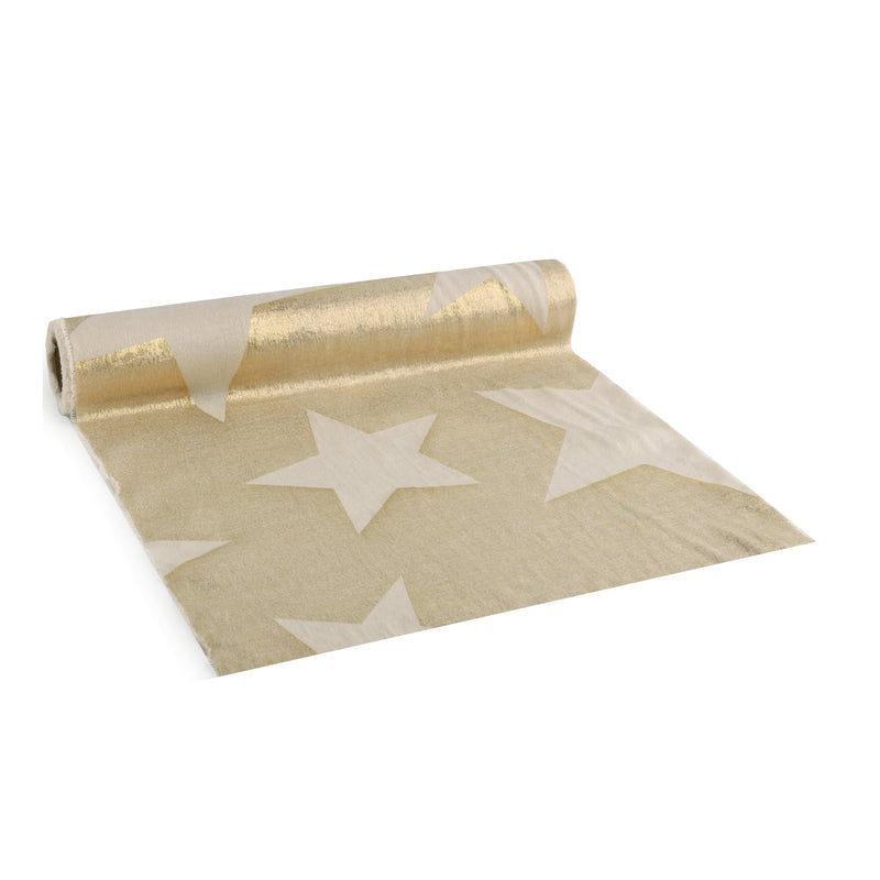 Runner in Tessuto Glam Star Oro 28 cm x 2,5 mt