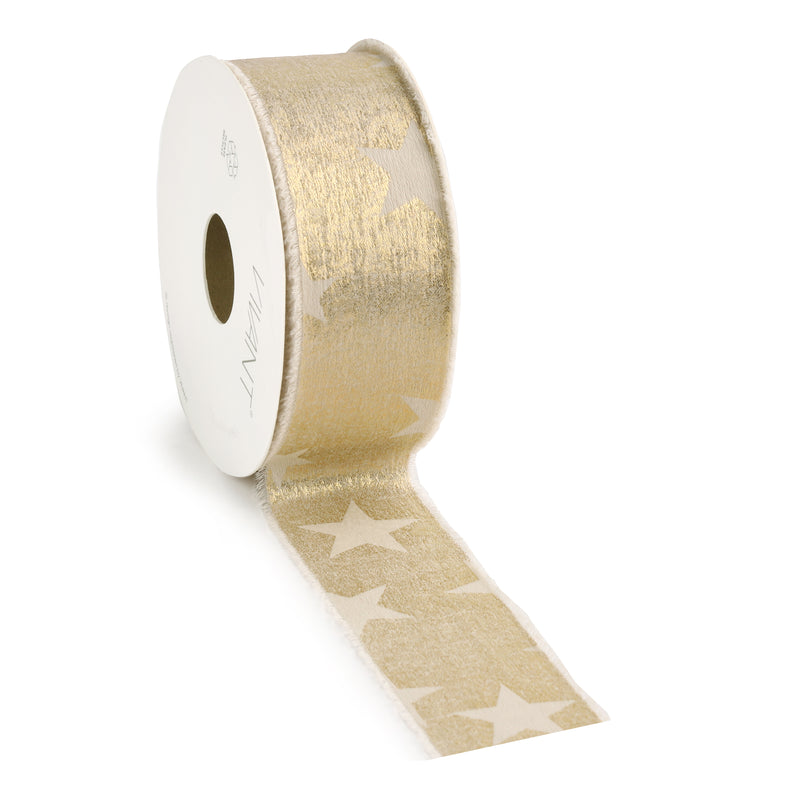 Nastro in Tessuto Glam Star Oro 40 mm x 10 mt