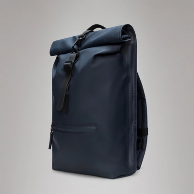 Zaino RAINS Rolltop Rucksack Impermeabile W3 Navy
