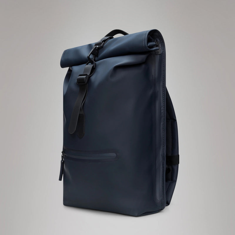 Zaino RAINS Rolltop Rucksack Impermeabile W3 Navy