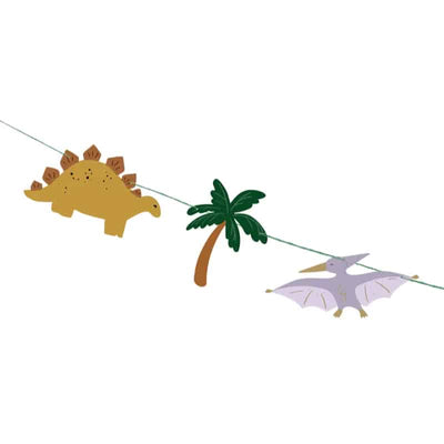 Festone in Carta Dinosauri Happy Birthday Multicolor 300 cm