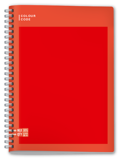 Quaderno Spiralato Maxi Colour Code Colorful Fantasie Assortite / 80 gr / 1 Rigo