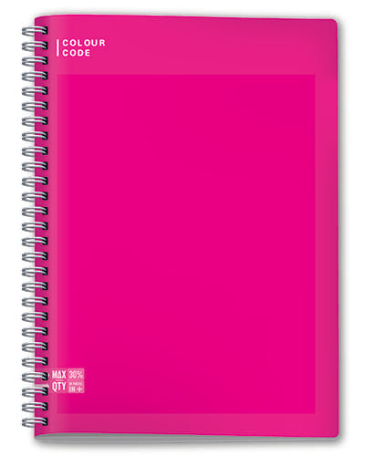 Quaderno Spiralato Maxi Colour Code Colorful Fantasie Assortite / 80 gr / 1 Rigo