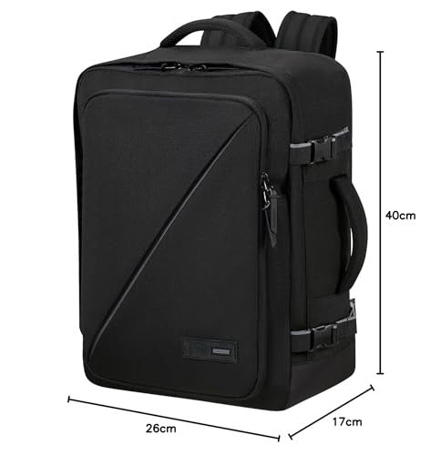 American Tourister Zaino Take2Cabin S Compatibile Ryanair rPET Nero 24L