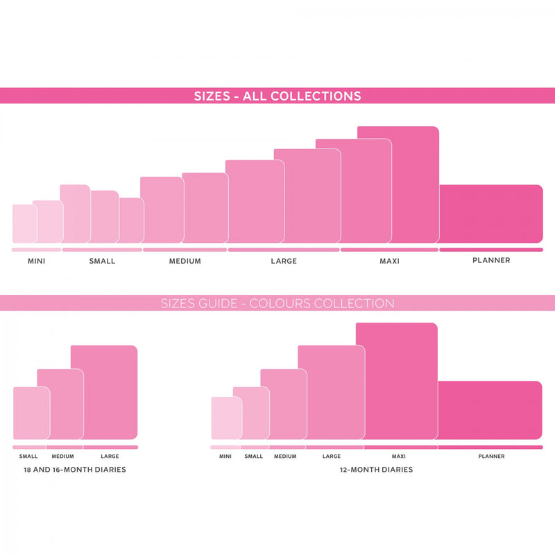 Diario 12 Mesi Desk Planner - Bubblegum