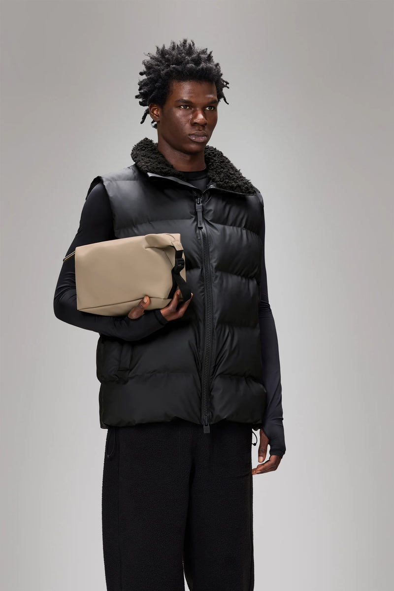 Beauty Case RAINS Hilo Wash Bag Impermeabile W3 Beige