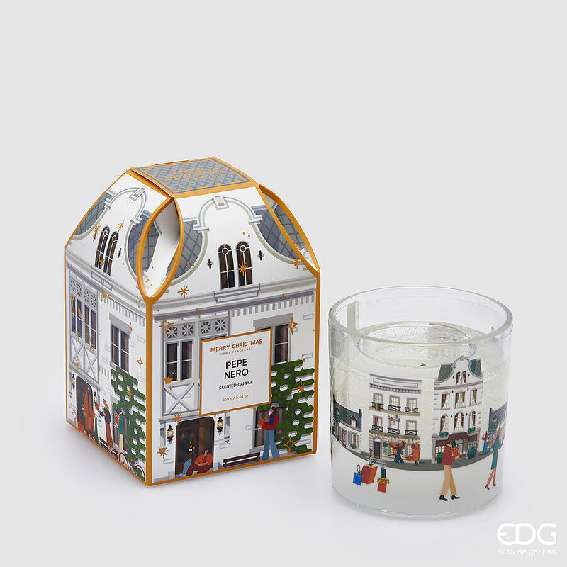 Candela Profumata Rue de Rivoli con LED Pepe Nero 10 x 10 cm