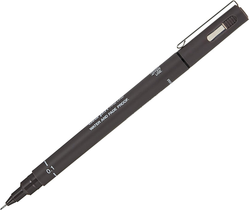 Marcatore a Penna Uni Pin Fineliner con Punta 0,1 mm Grigio Scuro