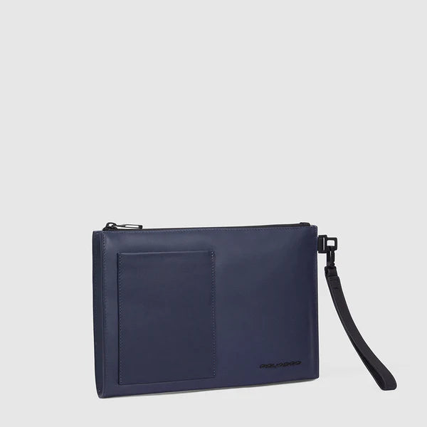 Pochette Piquadro Porta ipad®mini in Pelle David Blu