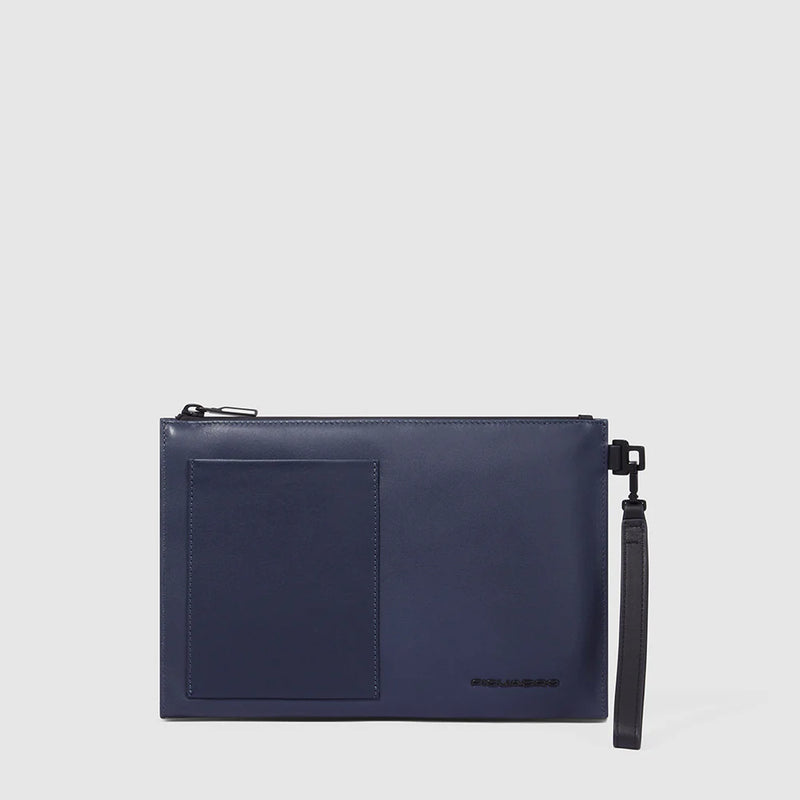 Pochette Piquadro Porta ipad®mini in Pelle David Blu