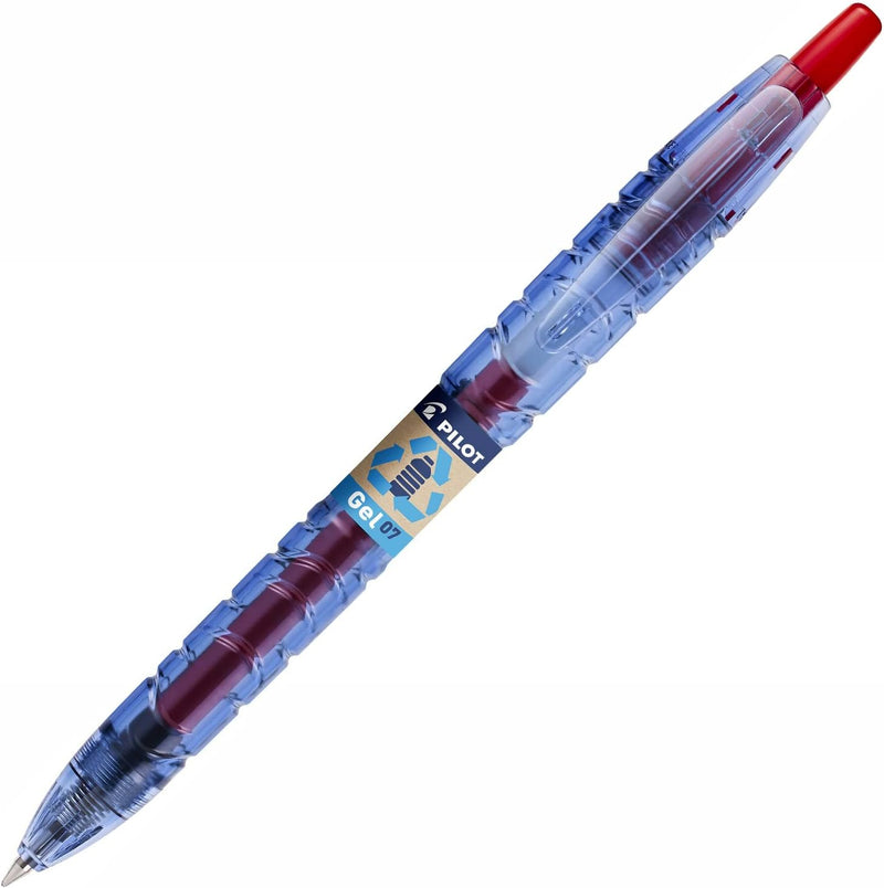 Penna a Gel a Scatto Pilot B2P BeGreen a Tratto 0,7 mm Rosso