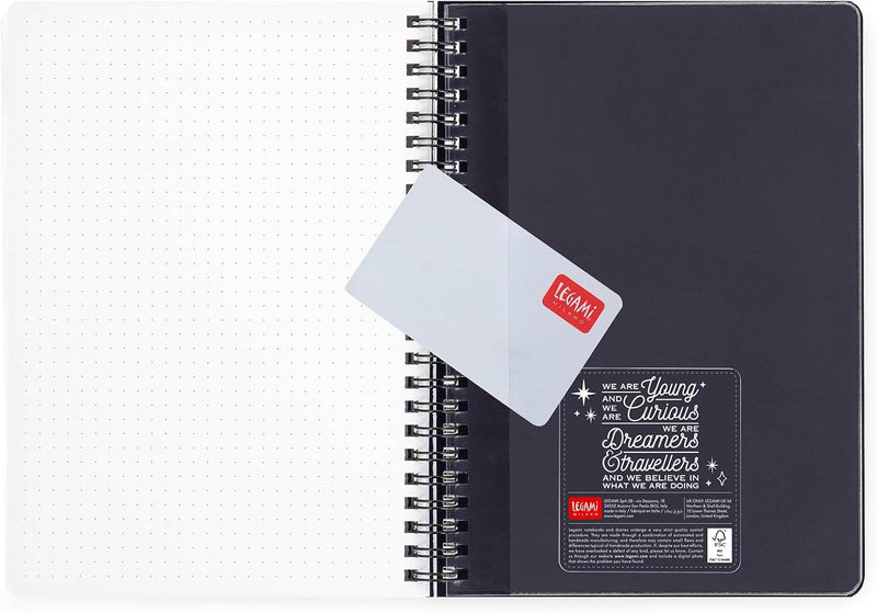 Agenda 12 Mesi Legami Settimanale Spiralata Large 2026 Moth con Chiusura ad Elastico