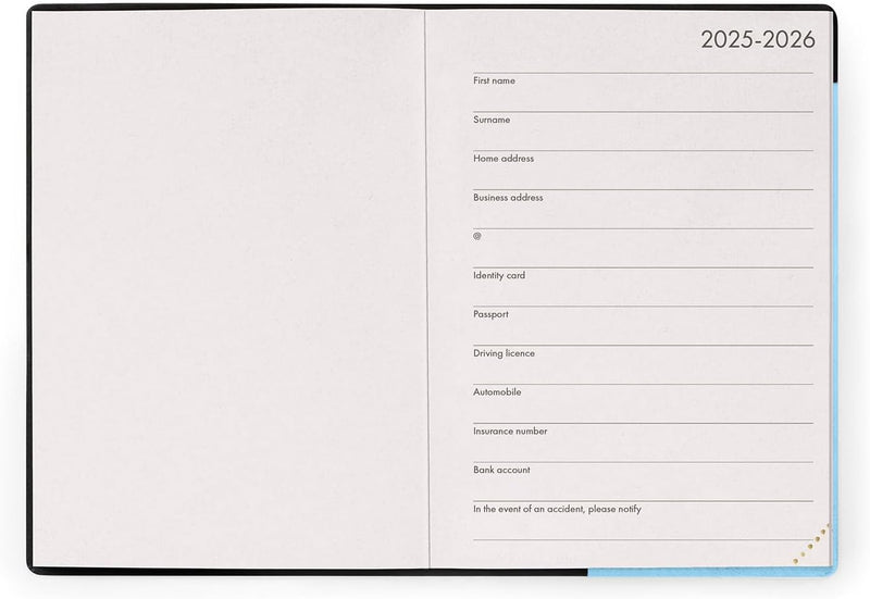 Agenda 12 Mesi Legami Settimanale Small 2026 Aura con Chiusura ad Elastico