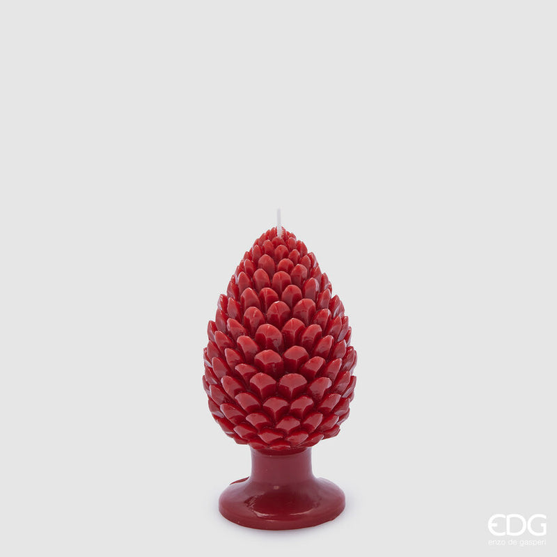 Candela Pigna Bordeaux con Base 8 x 15 cm