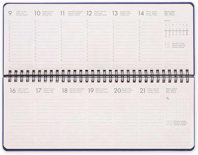 Planner da Scrivania 12 Mesi Legami Orizzontale 2026 Future Dusk