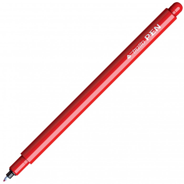 Pennarello Tratto Pen Metal Look Rosso