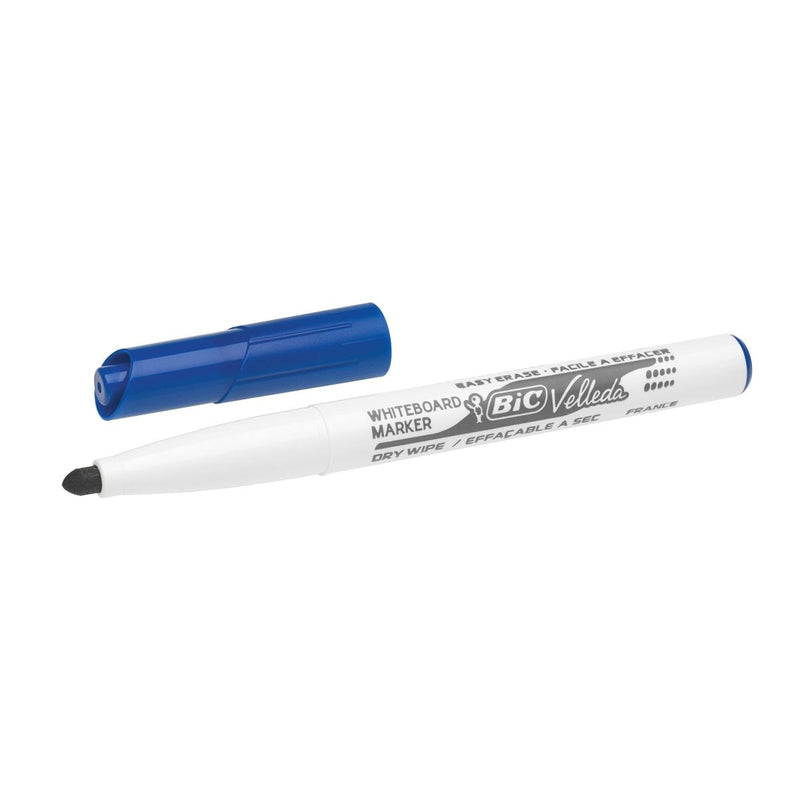 Pennarello Bic Velleda 1741 per Lavagna Bianca con Punta Tonda Blu