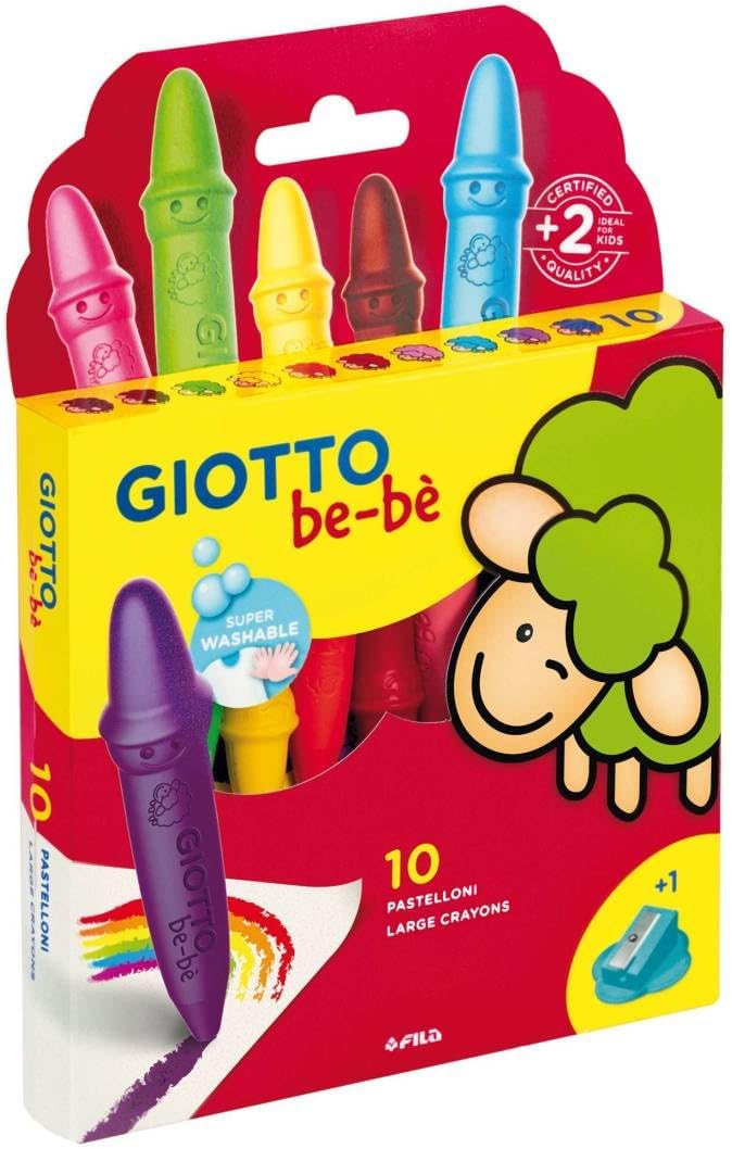 Pastelloni a Cera Giotto Be-Bè Super Lavabili - 10 pezzi
