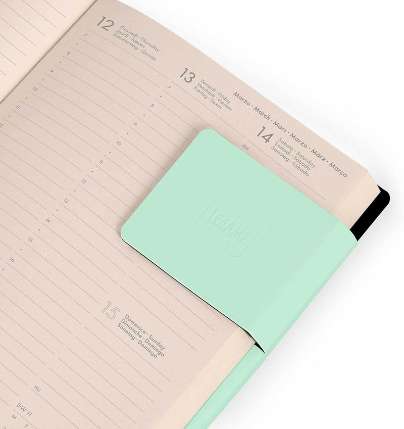 Agenda 12 Mesi Legami Settimanale Small 2026 Pastel Mint con Chiusura ad Elastico