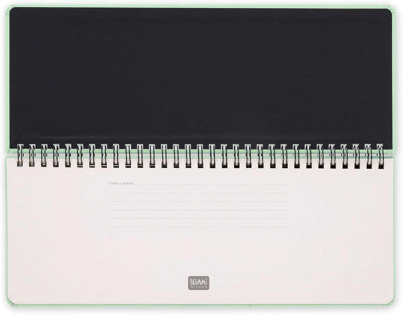 Planner da Scrivania 12 Mesi Legami Orizzontale 2026 Pastel Mint
