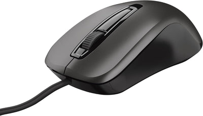 Mouse Trust Carve Wired USB con Filo Nero