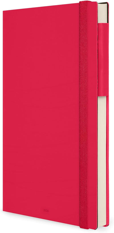 Agenda 12 Mesi Legami Giornaliera Large 2026 Cherry Bomb con Chiusura ad Elastico