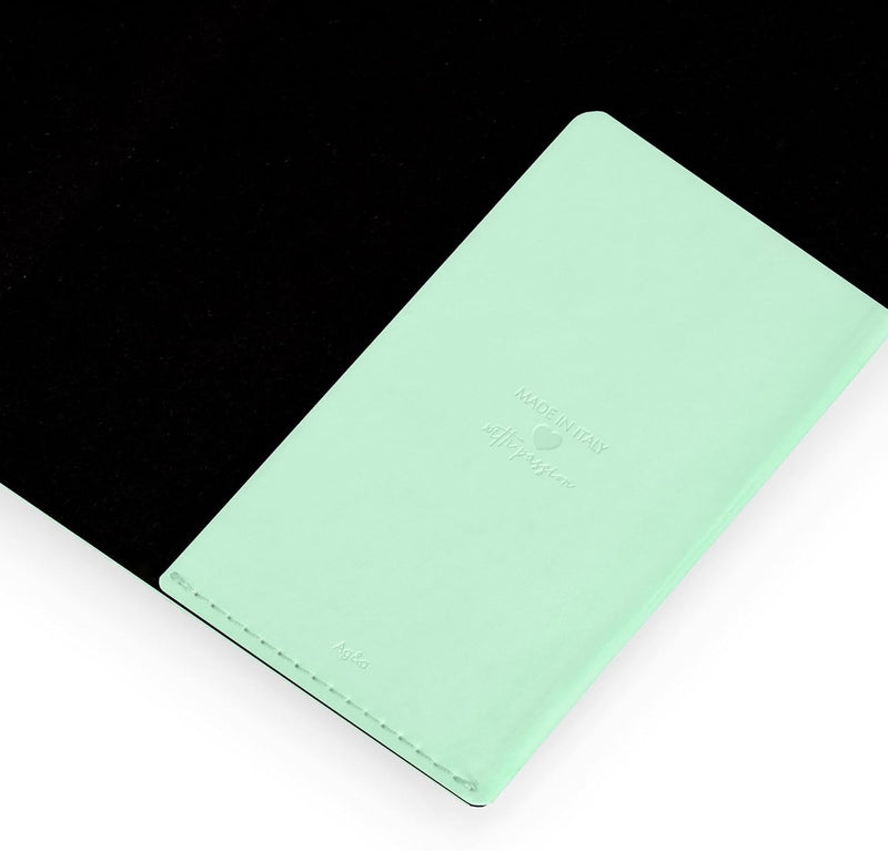 Agenda 12 Mesi Legami Settimanale Medium con Notebook 2026 Pastel Mint con Chiusura ad Elastico