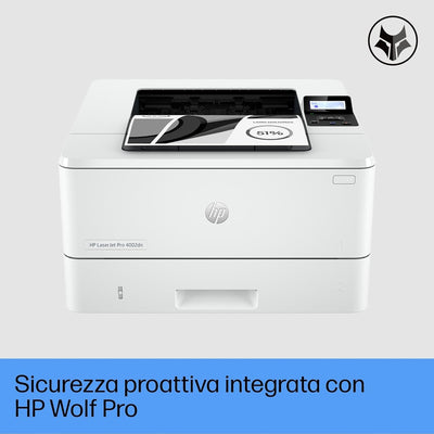 Stampante LaserJet Pro HP 4002dn A4 Bianco