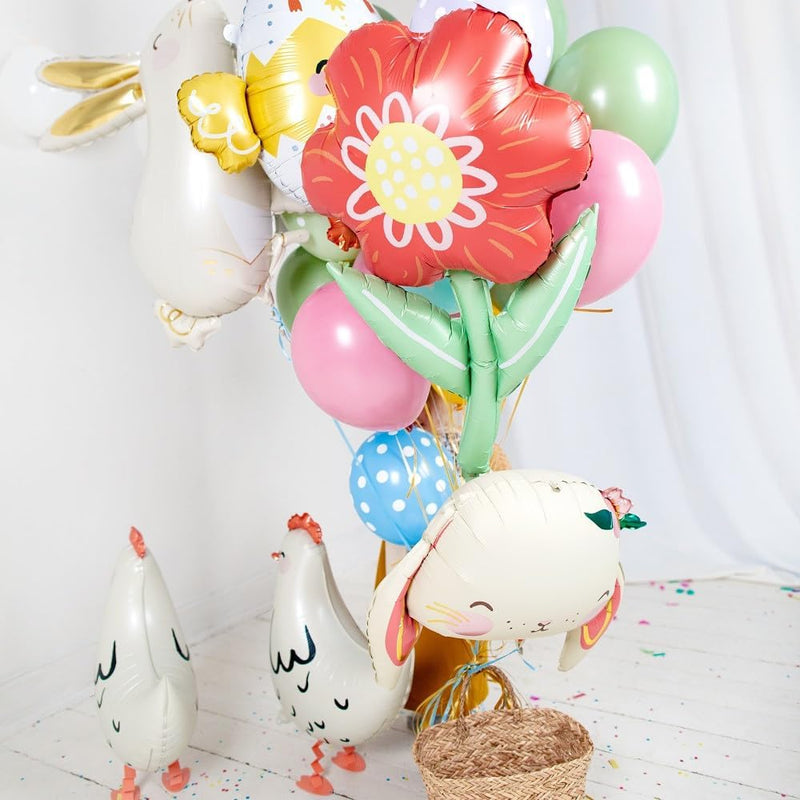 Palloncino in Foil Fiore Multicolor 53 x 96 cm