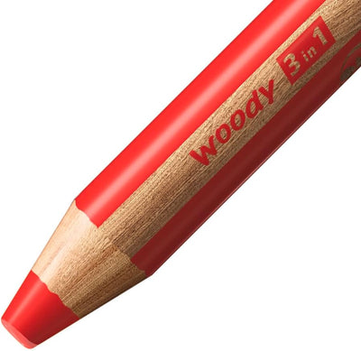 Matitone Stabilo Woody 3In1 con Temperino - 6 colori
