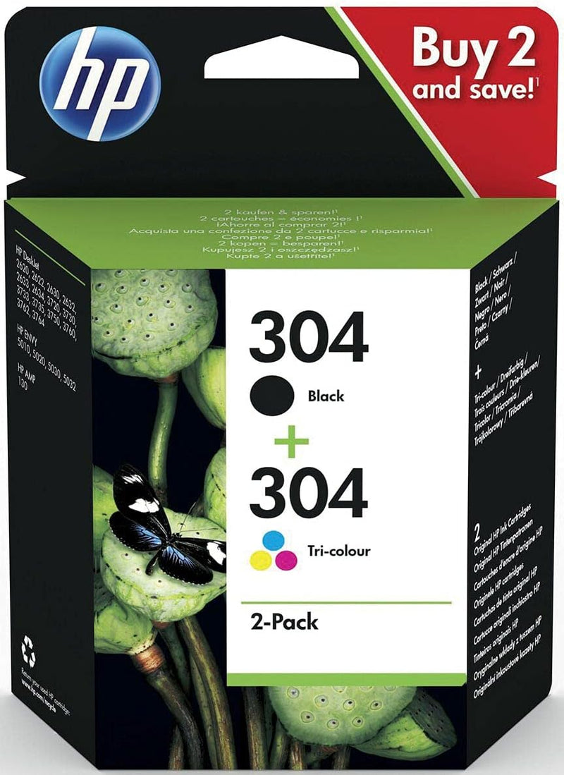 Combopack Cartucce Originali HP 304 Nero + Tri-Color