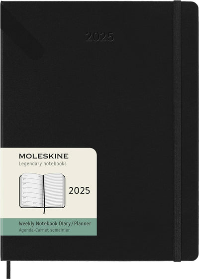 Agenda 12 Mesi Settimanale XL con Copertina Rigida Moleskine 2025