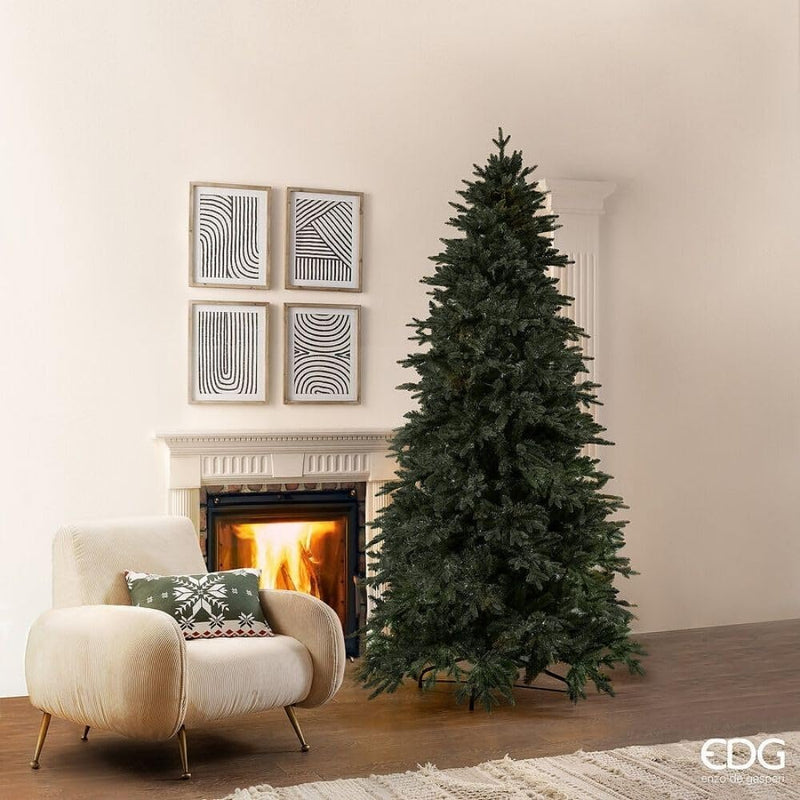 Abete Cristallo EDG in PVC e PE con 2971 Rami 139 x 240 cm