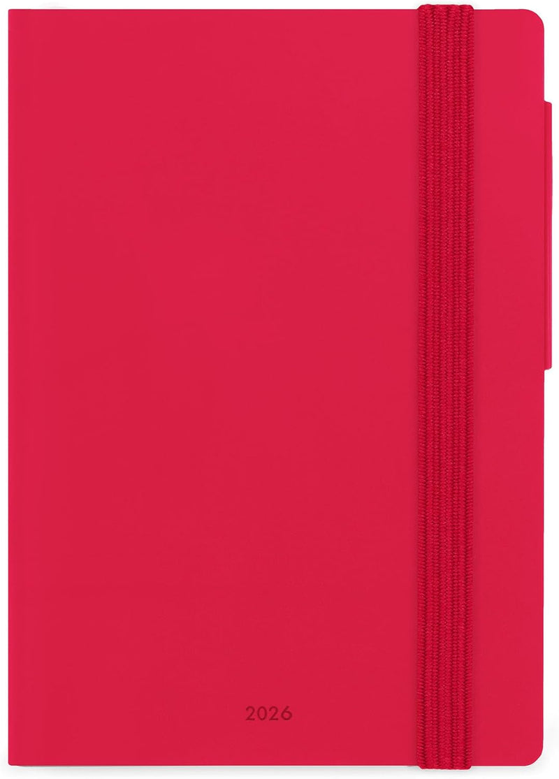 Agenda 12 Mesi Legami Settimanale Small 2026 Cherry Bomb con Chiusura ad Elastico