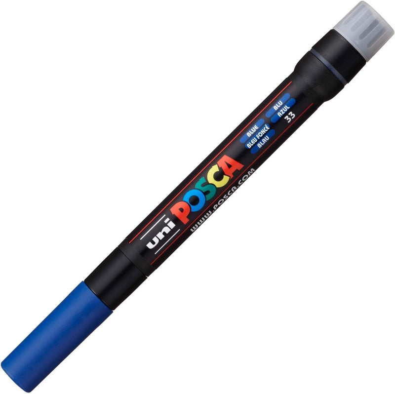 Pennarello Marcatore a Tempera Uni Posca con Punta a Pennello Blu