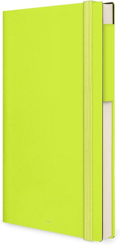 Agenda 12 Mesi Legami Giornaliera Large 2026 Chartreuse con Chiusura ad Elastico