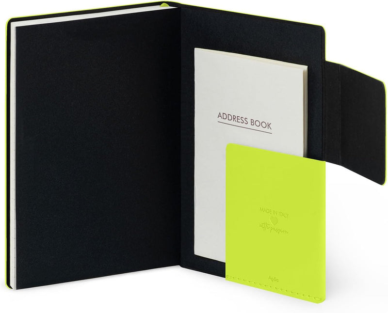 Agenda 12 Mesi Legami Settimanale Small 2026 Chartreuse con Chiusura ad Elastico