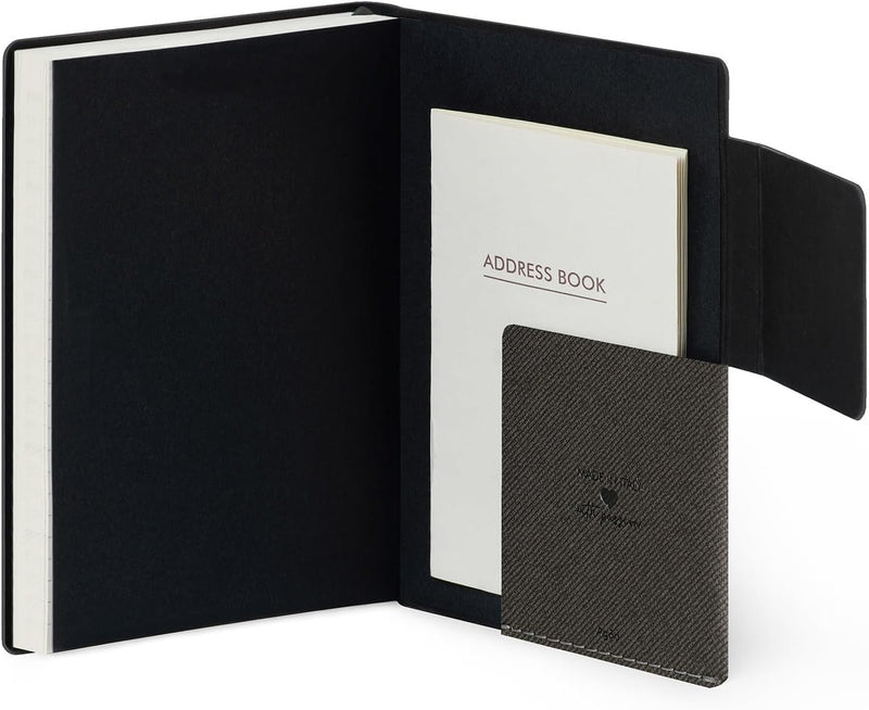 Agenda 12 Mesi Legami Giornaliera Small 2026 Deep Graphite con Chiusura ad Elastico