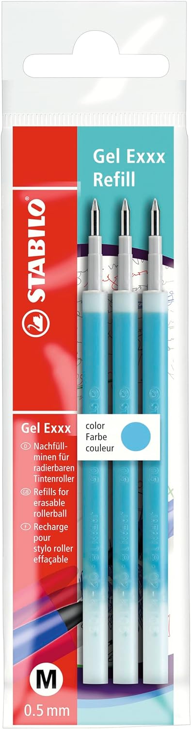 Refill per Penna Stilografica Stabilo Gel Exxx - 3 pezzi