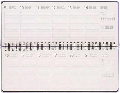 Planner da Scrivania 12 Mesi Legami Orizzontale 2026 Mystic Lilac