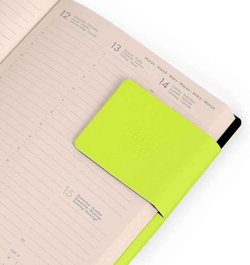 Agenda 12 Mesi Legami Settimanale Small 2026 Chartreuse con Chiusura ad Elastico