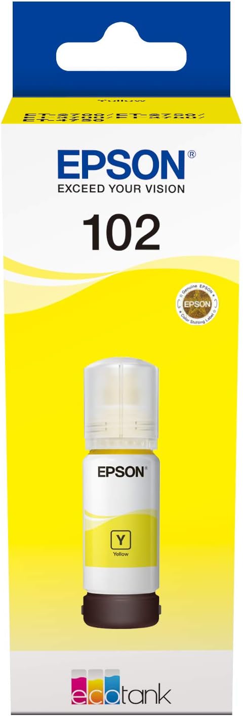 Flacone di Inchiostro Originale Epson EcoTank 102 Giallo